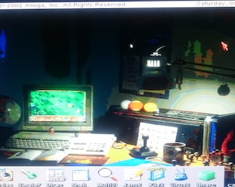 Amiga 1200 Os 4.9 128GB Disco SSD Plug to Play + adaptador + cable plano whdload títulos