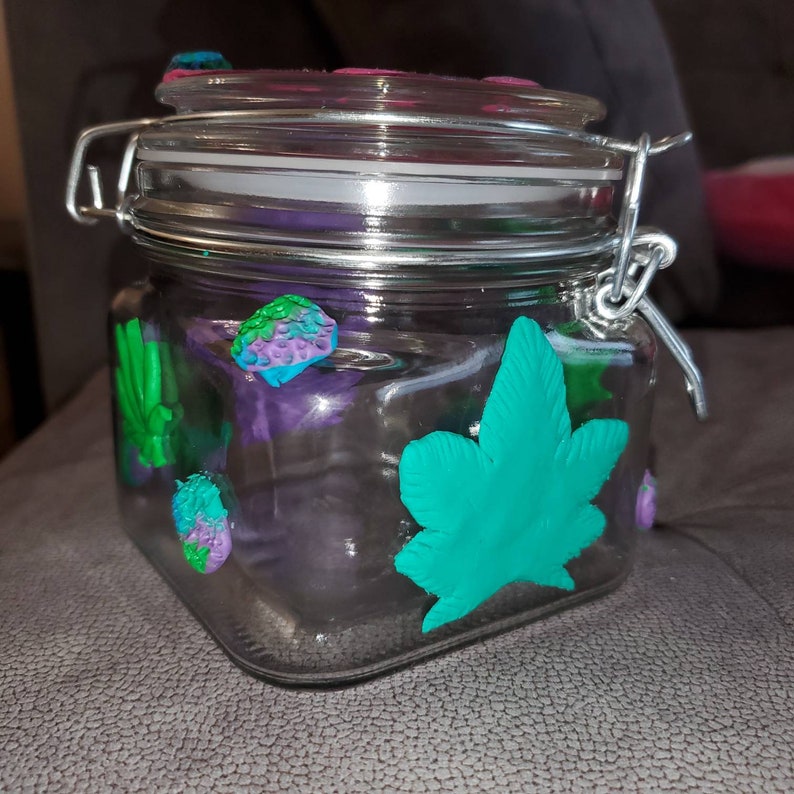 Vintage handmade Secret Stash jar Etsy