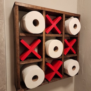 Porta carta igienica Tic Tac Toe. X&O