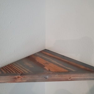 Rustic Corner Shelf