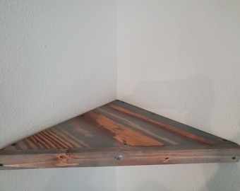Rustic Corner Shelf
