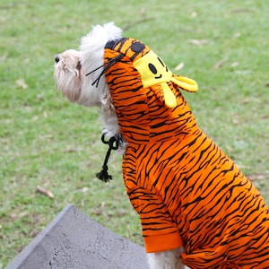 Dog tiger costume deals