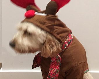 トナカイフリース、S～2XL、犬用ジャケット、クリスマスコスチューム犬 
