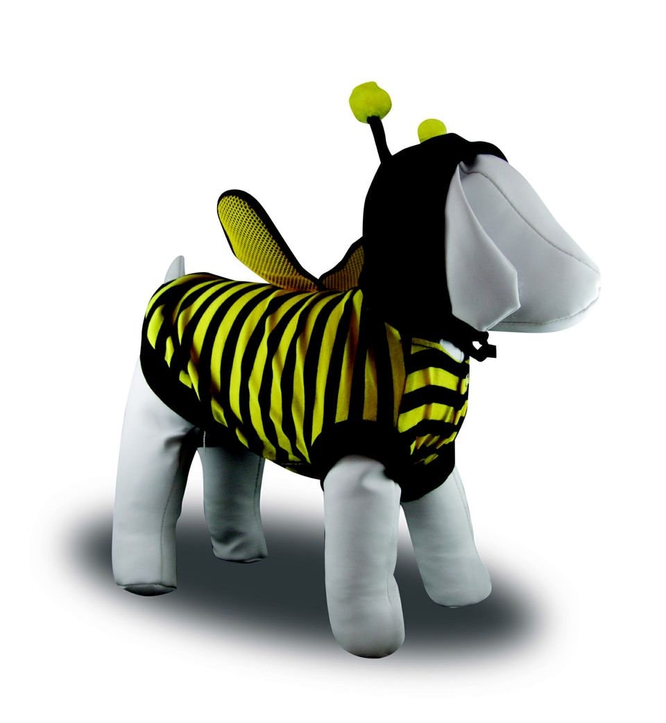 Bee Dog Costume With Mesh Wings and a Hood. Cotton. Xsmall 20cm
