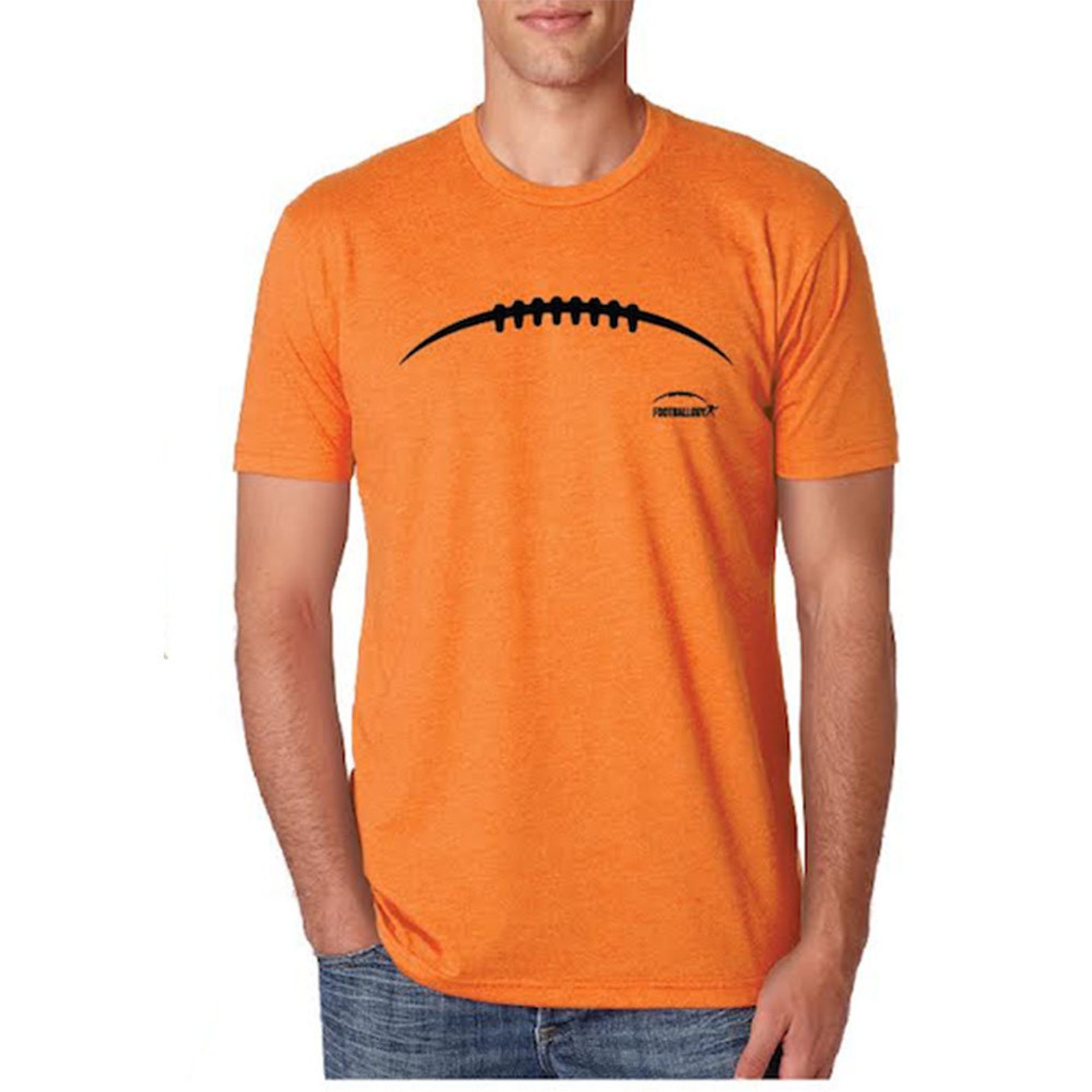 Footballogy Half Football Laces Out Football Shirt Etsy