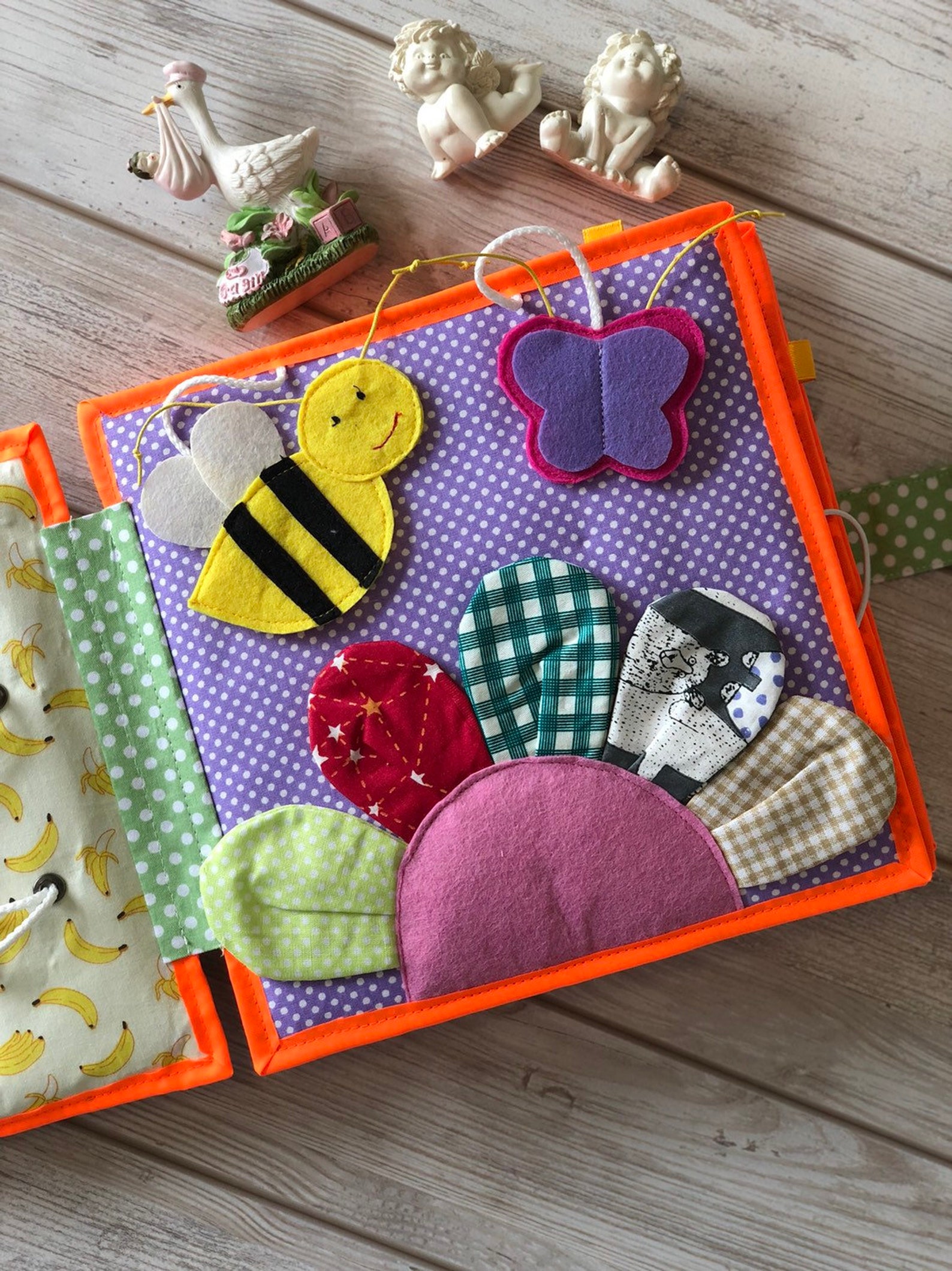 Quiet book Pikabook for babies My first book baby activity Etsy