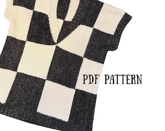 Wednesday Addams Sweater Vest Crochet Pattern