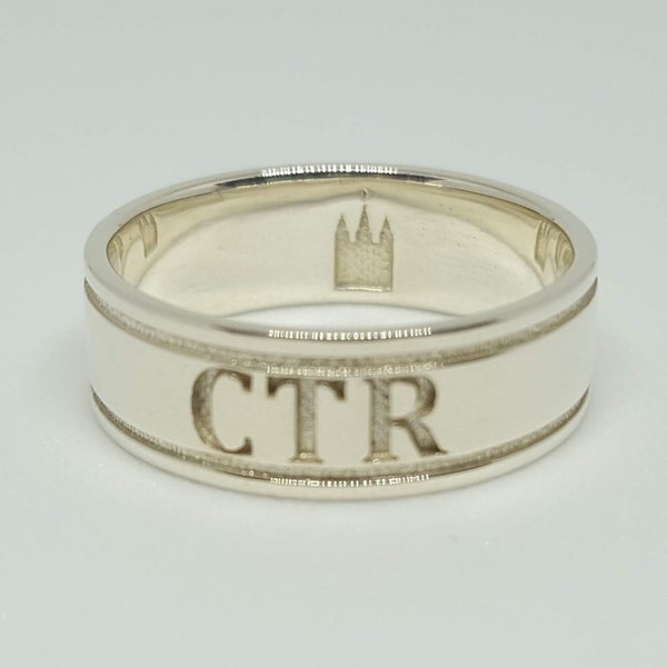 Personalized CTR Ring With Temple