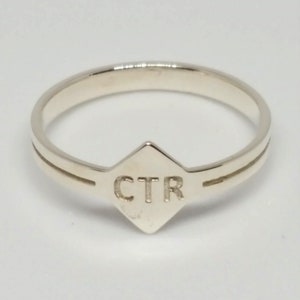 Personalized Square CTR Ring