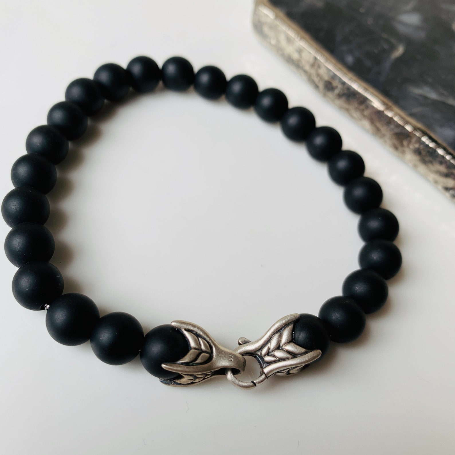 David Yurman Spiritual Bead Silver Men's Bracelet With Etsy