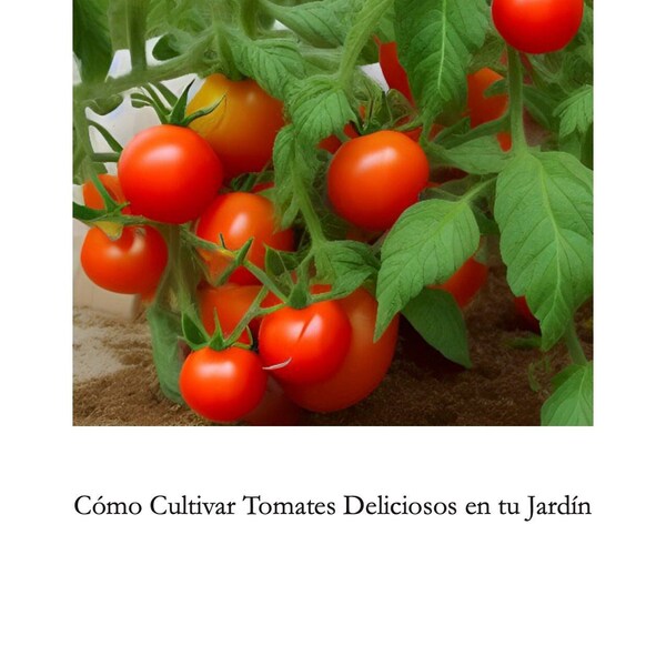 Ebook: Cómo Cultivar Tomates Deliciosos en tu Jardín - Digital Download
