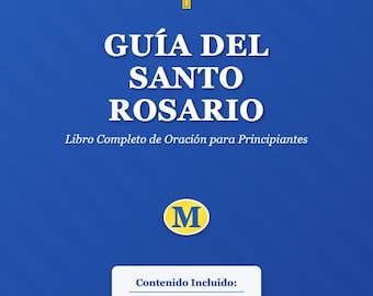 Guía del Santo Rosario en Español | Libro de Oraciones Católicas Completo | Instrucciones PDF | Descarga Digital Imprimible