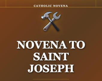 Novena to Saint Joseph Coil-Bound Prayer Book | 9-Day Catholic Prayer Guide | Saint Joseph the Worker | For Jobs, Family & Protection
