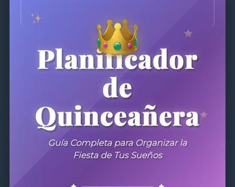 Planificador de Quinceañera Digital PDF | Guía Completa en Español | Organizador Fiesta 15 Años