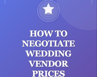 Wedding Budget Planner | How to Negotiate Vendor Prices & Save 3,000+ | Complete Ebook Guide with Scripts and Checklists | Digital Download