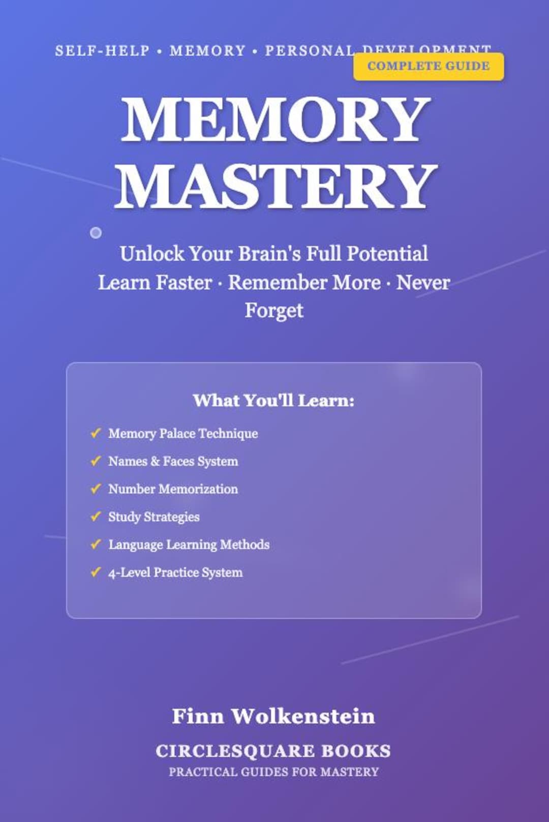 Memory And Method Book Memory Mastery Ebook | Memory Training Guide | Memory Palace Technique ...