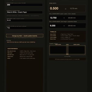 Calculadora de lomo KDP / PDF interactivo / Dimensiones de la cubierta de la edición de bolsillo de Amazon / Herramienta de autopublicación imagen 2