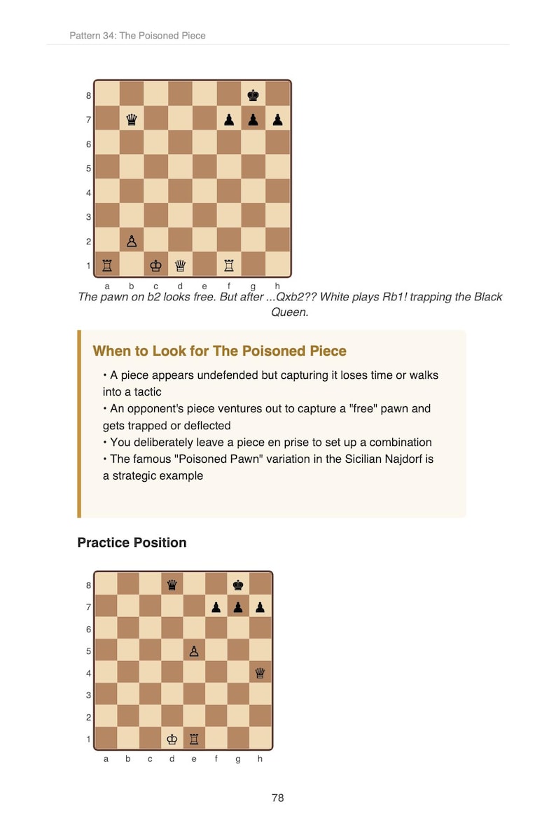 Chess Tactics Pattern Recognition Guide | 50 Tactical Patterns Ebook ...
