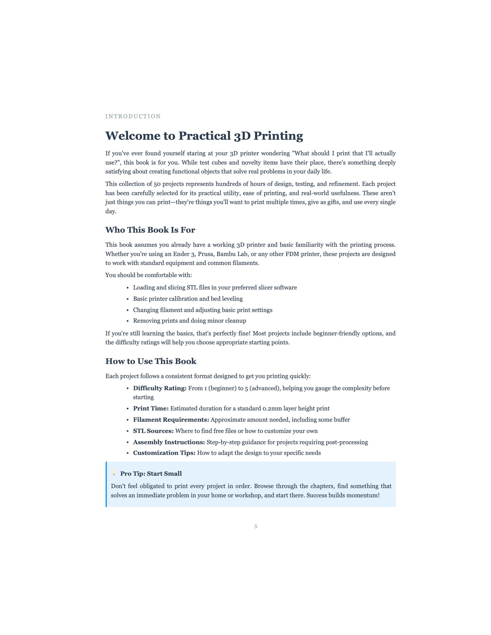 50 Practical 3D Printing Projects PDF | Home Workshop Guide | Beginner ...