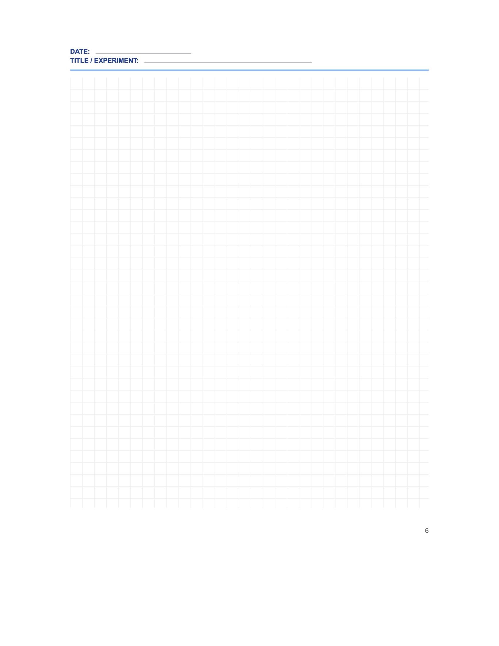 Chemistry Lab Notebook - 120 Pages, Grid Format, Student Lab Journal ...