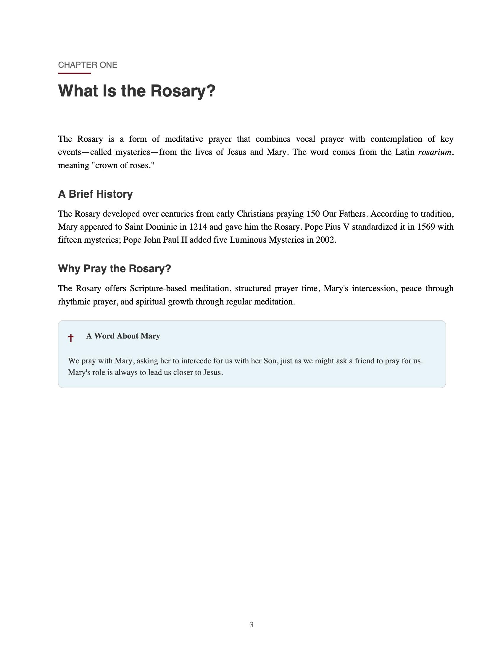 How to Pray the Rosary | Catholic Prayer Guide PDF | Rosary Prayers for ...