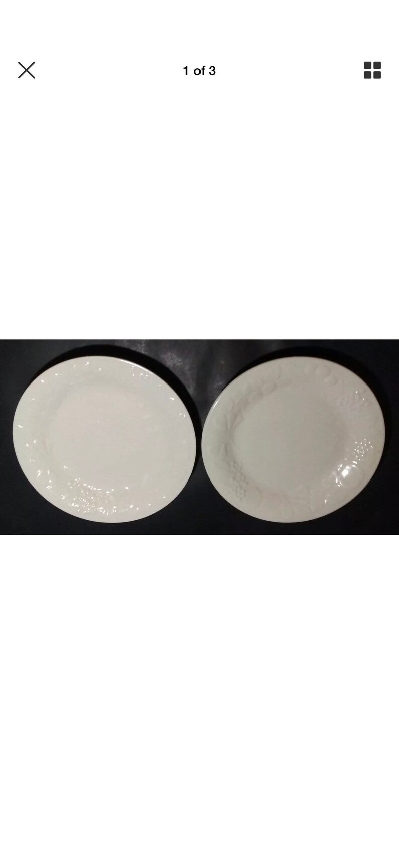 Gibson China Dinnerware Set of 2 Raised Fruit Salad/ Pasta Bowls 7 3/4