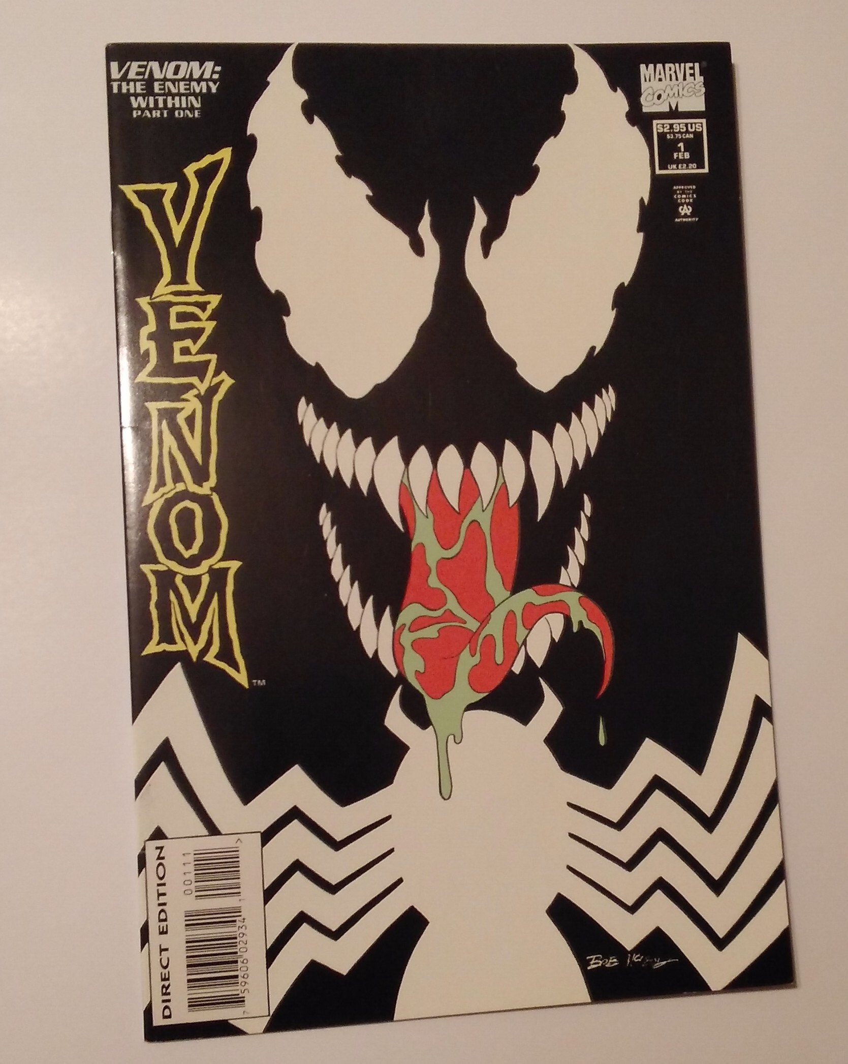 Venom the Enemy Within 1 Glow in the Dark 1994 - Etsy