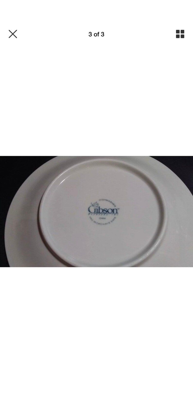 Gibson China Dinnerware Set of 2 Raised Fruit Salad/ Pasta Bowls 7 3/4