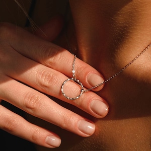 Karma Necklace by Emivia | Circle Necklace | Eternity Necklace
