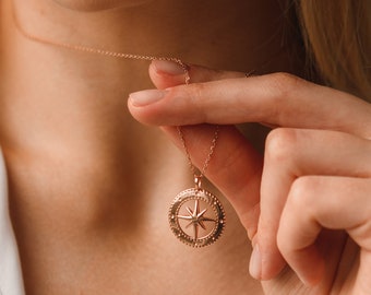 Polaris Necklace by Emivia | Compass Necklace | Travel Necklace | Graduation Gift