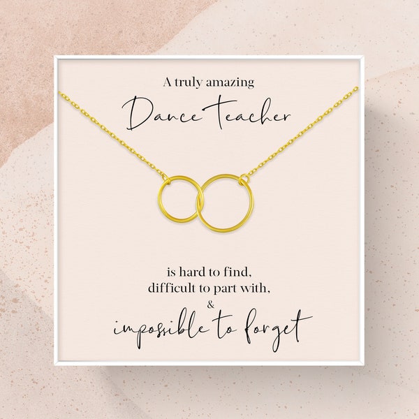 Dance Teacher Gift | Gift for Ballet Teacher | Dance Recital Gift for Dance Teacher Necklace | A Truly Amazing Dance Teacher Gift