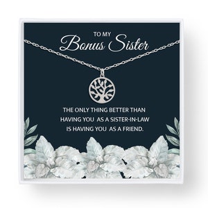 Sister in Law Gift | Sister in Law Gift from Bride | Sister of the Groom Gift Necklace | Bonus Sister Gift