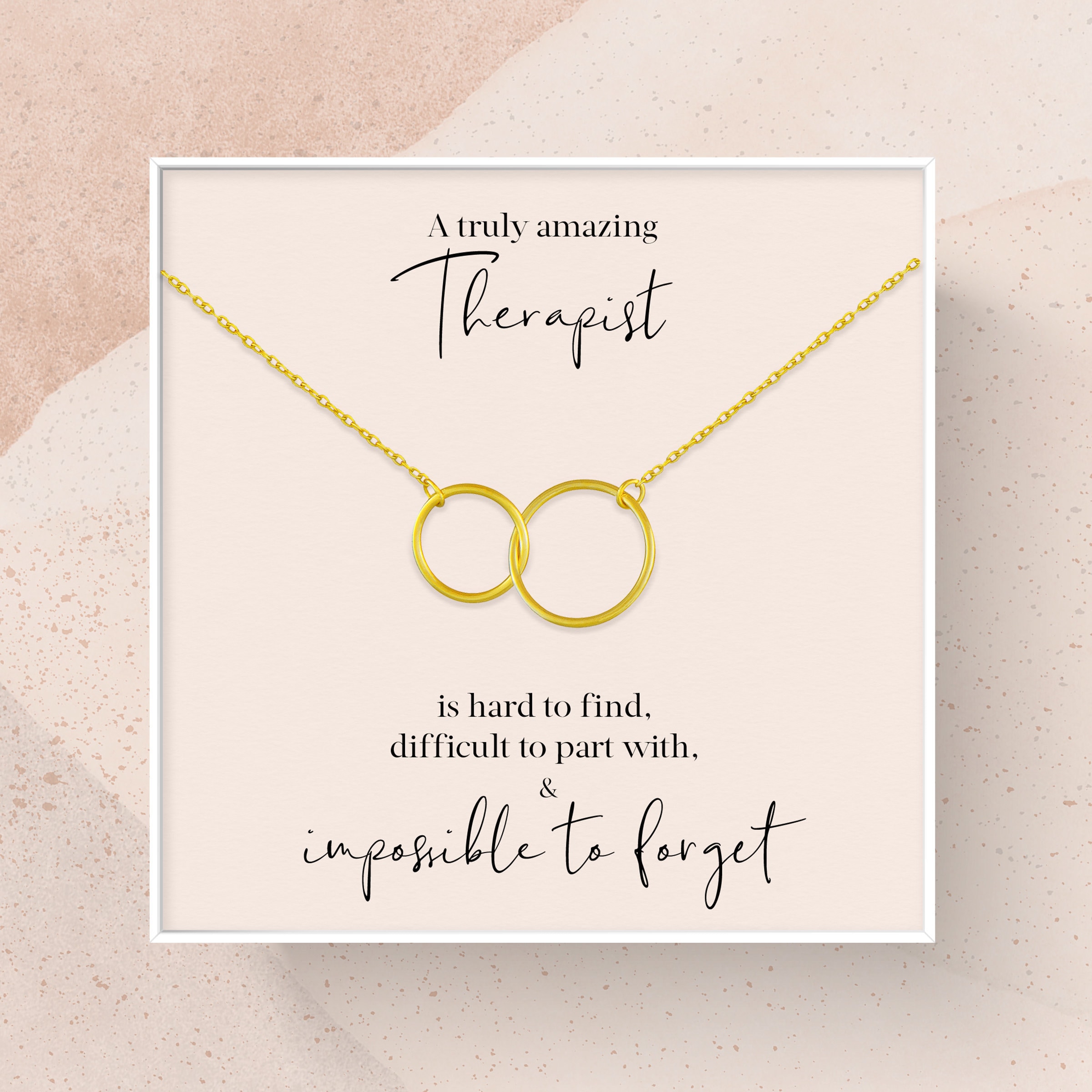 Therapist Gift | Gift for Therapist | A Truly Amazing Therapist Gift Necklace