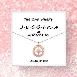 Personalized Graduation Gift for Friend | Class of 2022 | High School Graduation Gift for Her | College Graduation Necklace