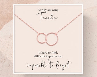 BESTSELLER Teacher Gift | Gift for Teacher Necklace | A Truly Amazing Teacher Appreciation Gift