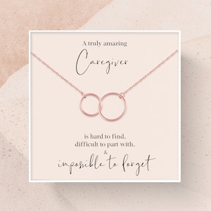 Caregiver Gift | Leaving Gift for Caregiver |  Caregiver Appreciation Gift | A Truly Amazing Caregiver Gift Necklace