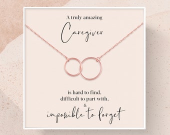 Caregiver Gift | Leaving Gift for Caregiver |  Caregiver Appreciation Gift | A Truly Amazing Caregiver Gift Necklace