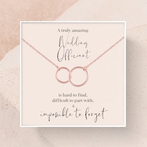 Wedding Officiant Necklace | Sterling Silver Gift