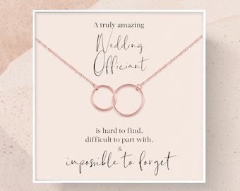 Wedding Officiant Gift | Gift for Wedding Officiant Necklace | A Truly Amazing Wedding Officiant Appreciation Gift