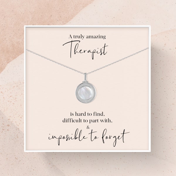Therapist Gift | Gift for Therapist Necklace | A Truly Amazing Therapist Gift Necklace
