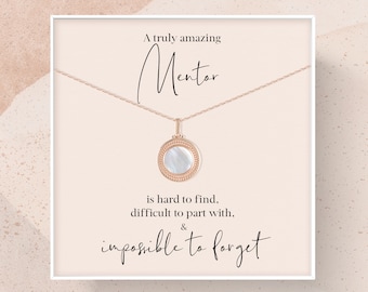 Mother of Pearl Necklace | Appreciation Gift, Sterling Silver