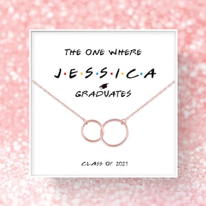 Personalized Graduation Gift for Friend | Class of 2024 | High School Graduation Gift for Her | College Graduation Necklace