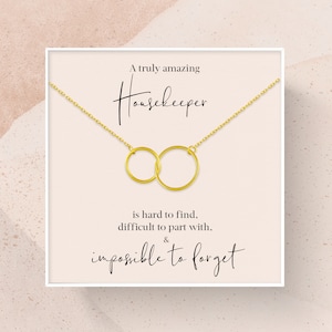 Housekeeper Gift | Leaving Gift for Housekeeper | Retirement Gift for Housekeeper | A Truly Amazing Housekeeper Gift Necklace