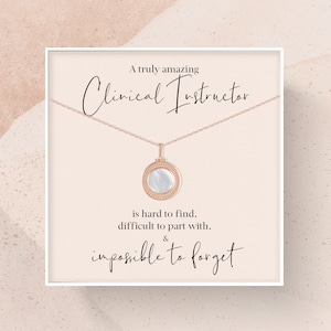 Clinical Instructor Gift | Appreciation Gift for Clinical Instructor Necklace | A Truly Amazing Clinical Instructor Gift