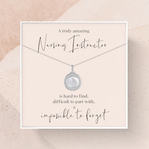 Nursing Instructor Gift | Gift for Nursing Instructor Necklace | Nursing Instructor Appreciation Gift | A Truly Amazing Nursing Instructor