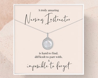 Nursing Instructor Gift | Gift for Nursing Instructor Necklace | Nursing Instructor Appreciation Gift | A Truly Amazing Nursing Instructor