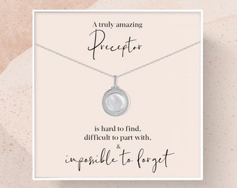 Mother of Pearl Necklace | Sterling Silver Preceptor Gift