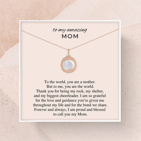 Mothers Day Gift for Mom | Mothers Day Necklace | Gift from Daughter | Gift from Son