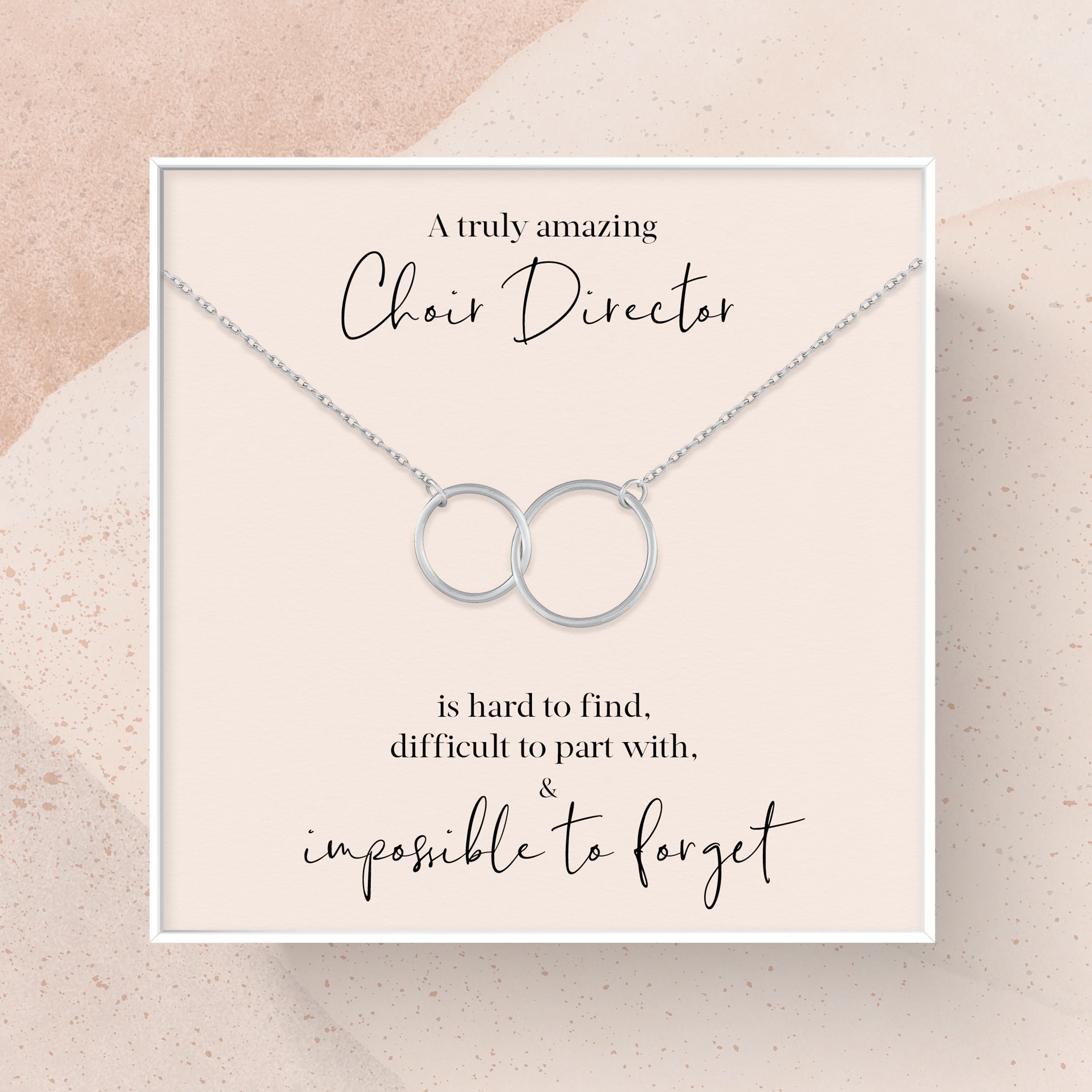 Choir Director Gift Gift for Choir Director Necklace A Etsy