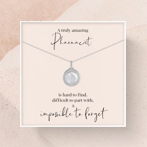 Pharmacist Gift | Gift for Pharmacist Necklace | A Truly Amazing Pharmacist Appreciation Gift